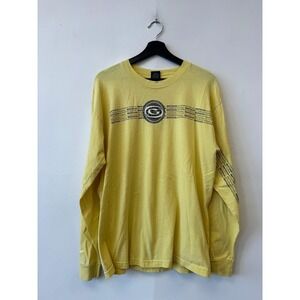 Vintage Gotcha Shirt Mens Medium Yellow Long Sleeve Surf International Skate 90s